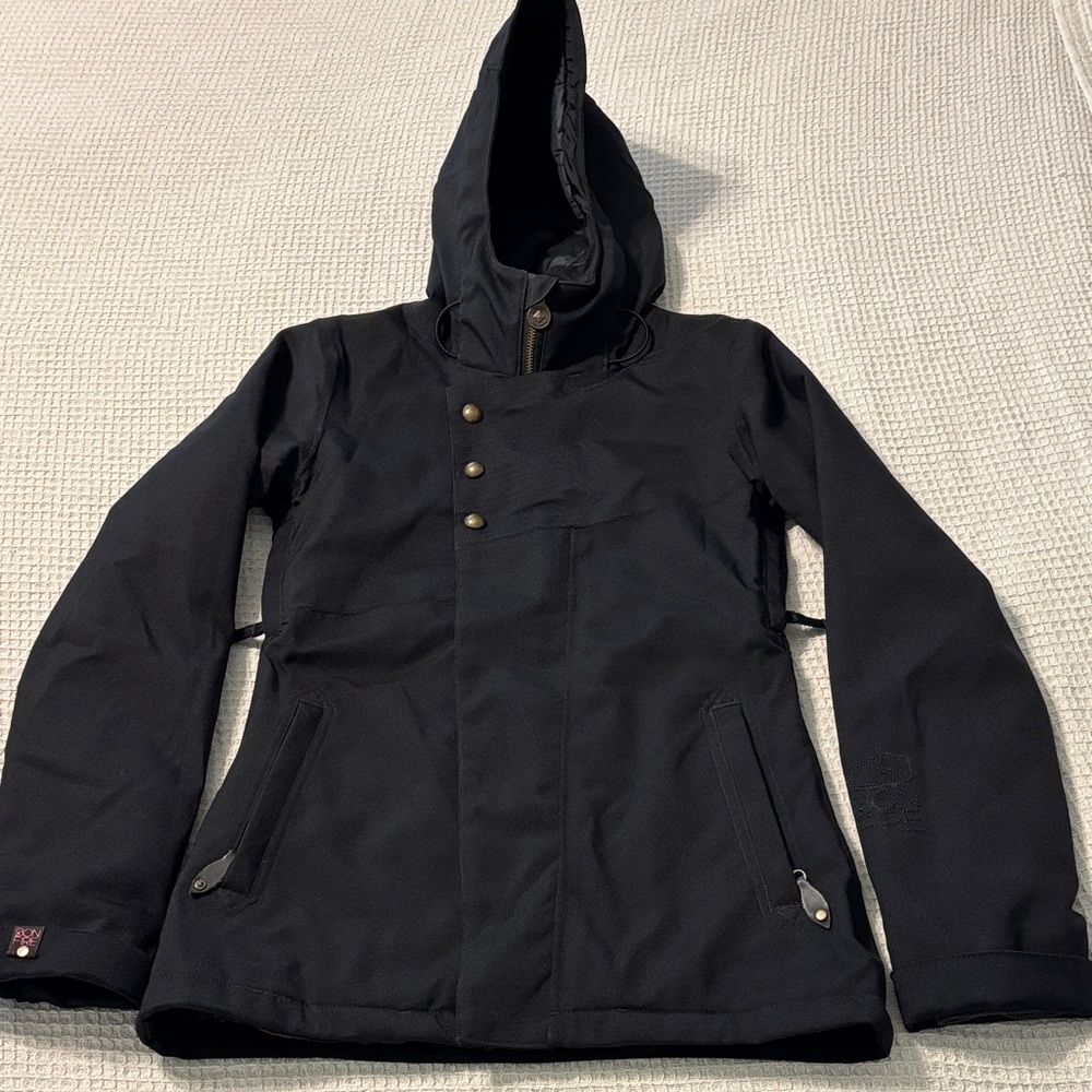 Bonfire Women's Black Hooded Snowboard/Ski Jacket